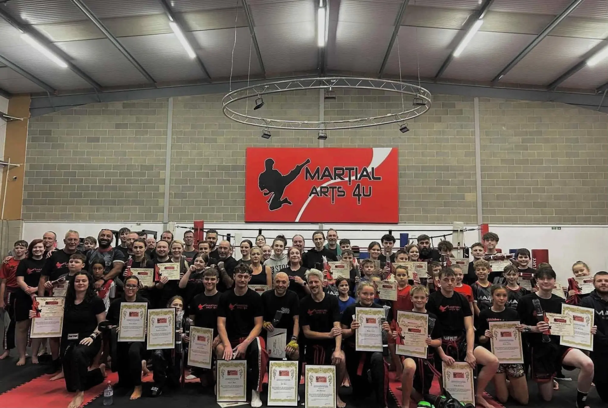 MartialArts4U students and instructors together